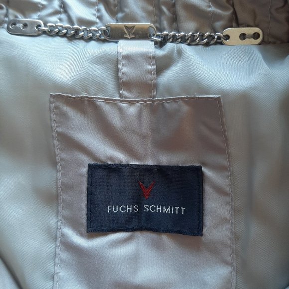 Fuchs Schmitt metallic light camel Quilted Jacket Size:  S/M - Picture 4 of 10